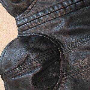 Faux Leather Corset Top